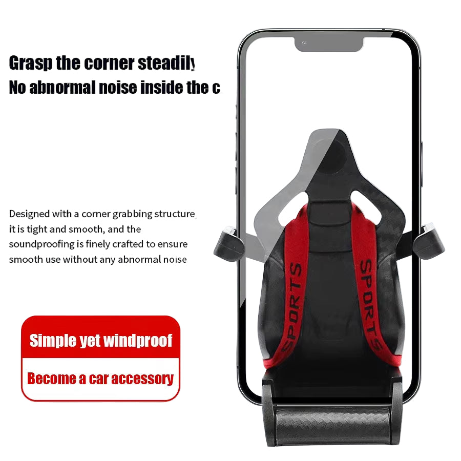 2025 Universal Car Phone Holder Creative Automotive Products Racing Seats Phone Holder Hot Selling Fixed Holder