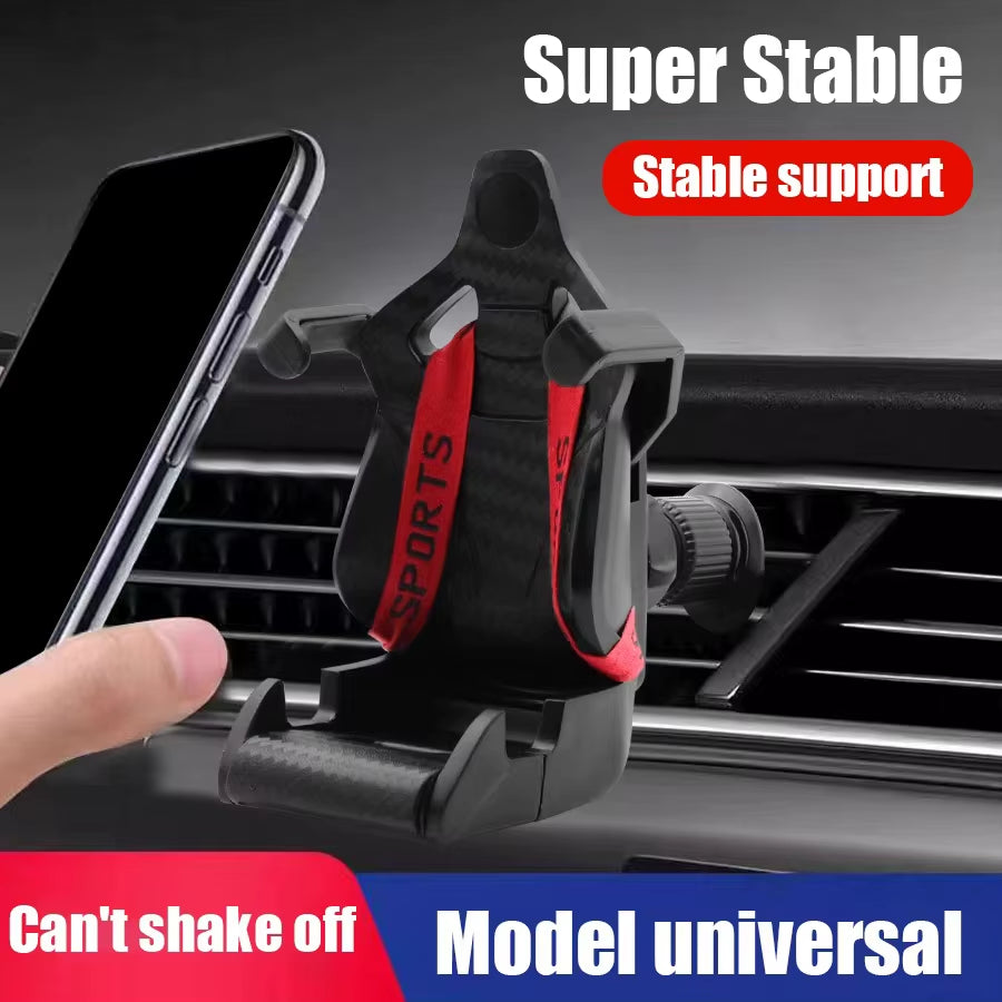 2025 Universal Car Phone Holder Creative Automotive Products Racing Seats Phone Holder Hot Selling Fixed Holder