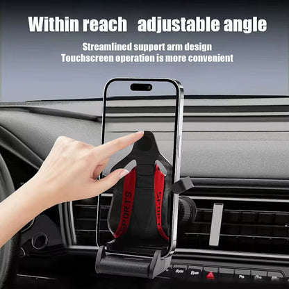 2025 Universal Car Phone Holder Creative Automotive Products Racing Seats Phone Holder Hot Selling Fixed Holder